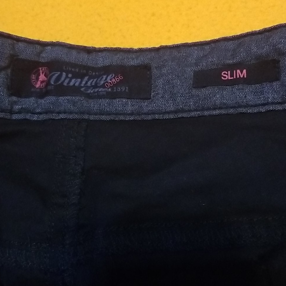 Vintage Mens Black Pants 30x30 - Picture 10 of 11